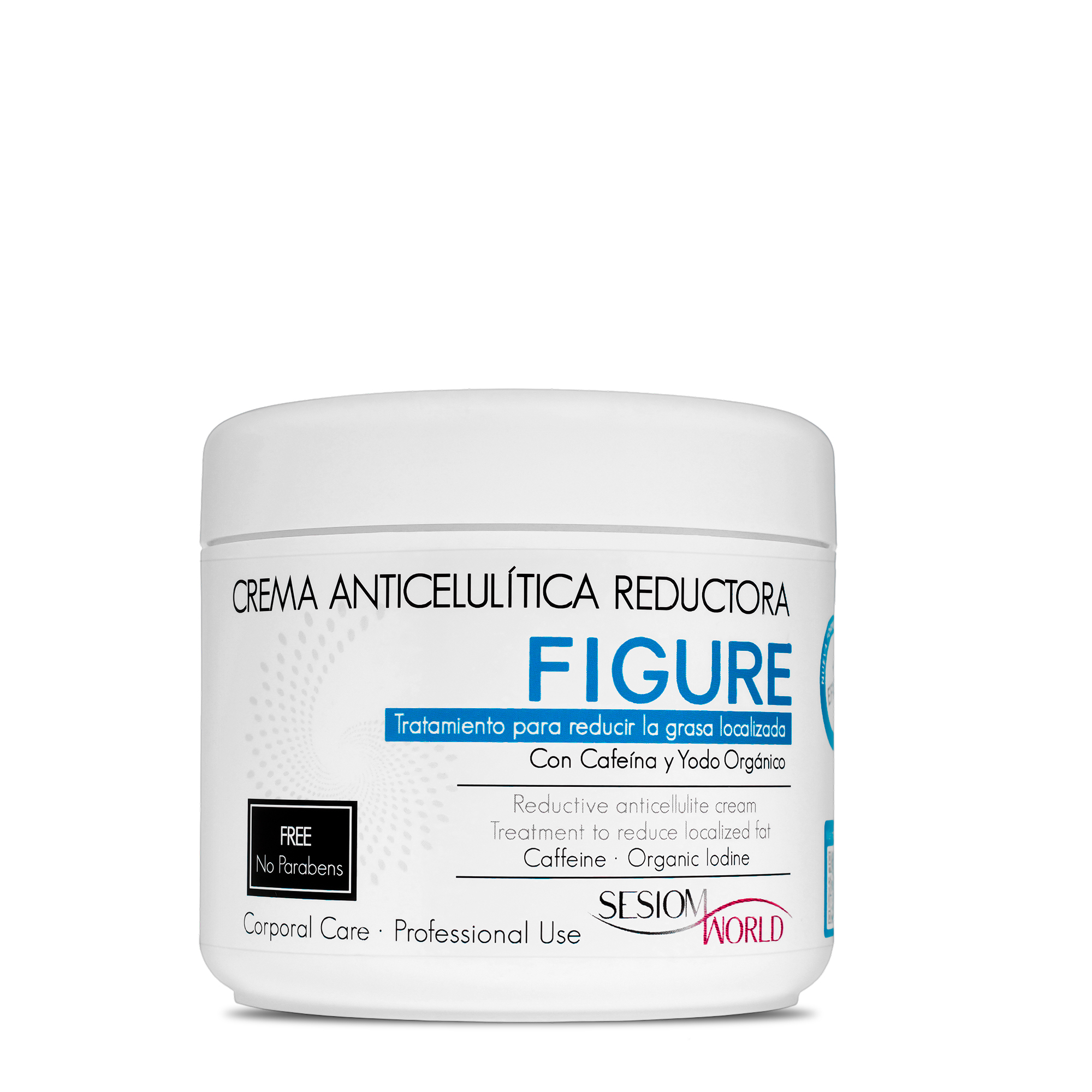 Crema Anticelulítica Reductora FIGURE Cafeína 500ml. Fórmula Mejorada!