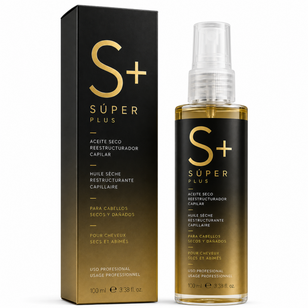 S+ SÚPER PLUS – Aceite Seco Reestructurador Capilar Profesional 100 ml MOI HAIRCARE