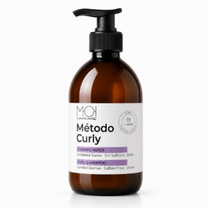 MOI Método Curly Champú 500 ml – Limpieza Suave para Cabello Rizado - STEP 1