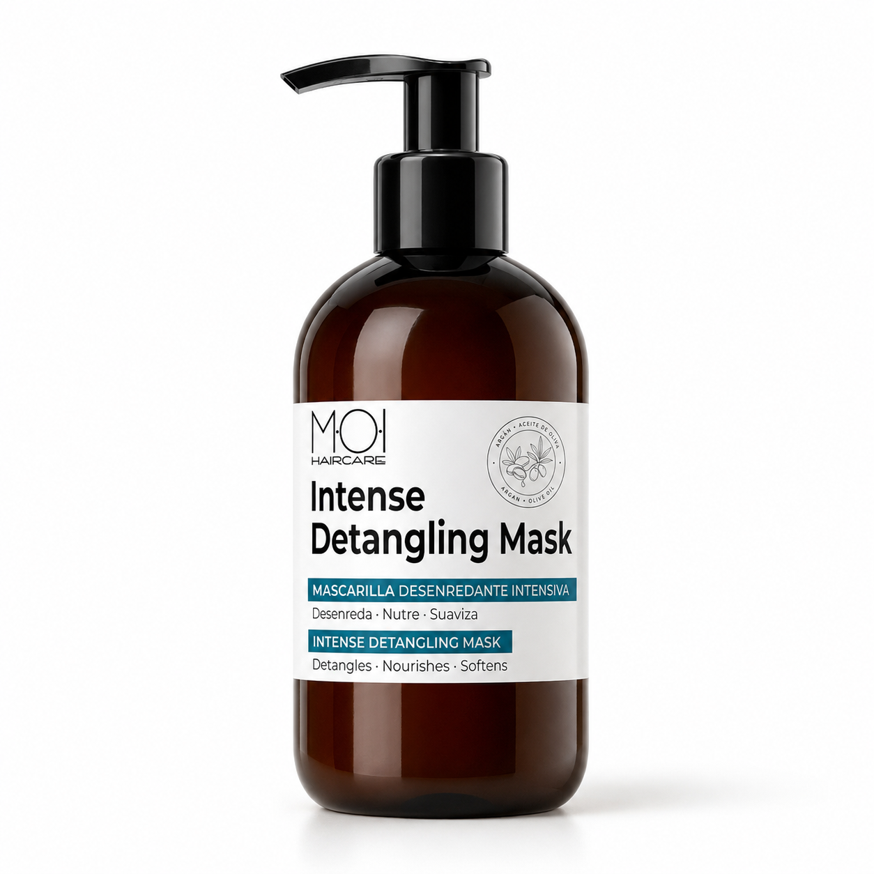 MOI Haircare Intense Detangling Mask – Mascarilla Desenredante Intensiva con Argán y Aceite de Oliva 250 ml