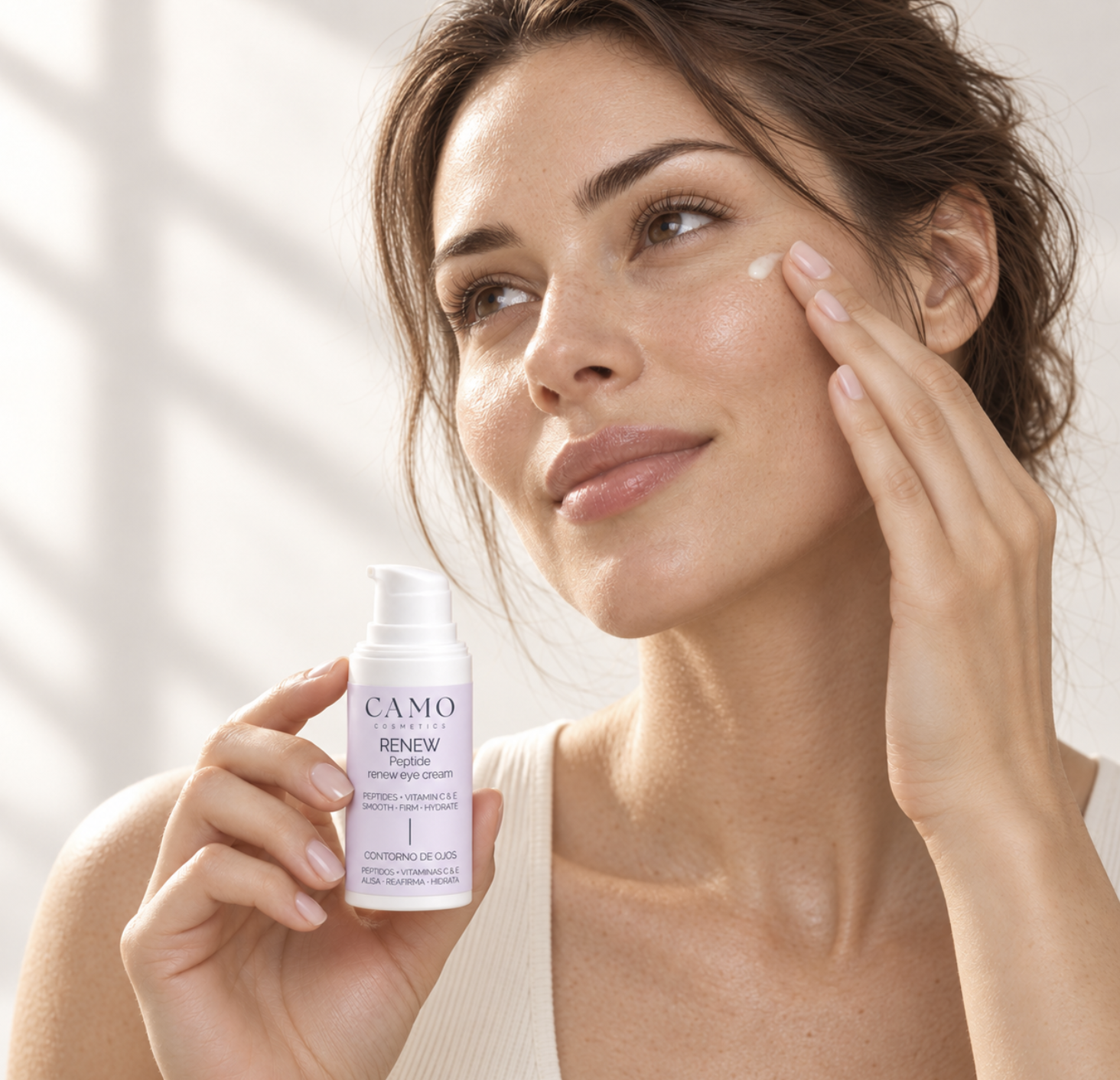CAMO RENEW Peptide Renew Eye Cream – Contorno de Ojos con Péptidos, Vitamina C y E 15 ml - Imagen 4