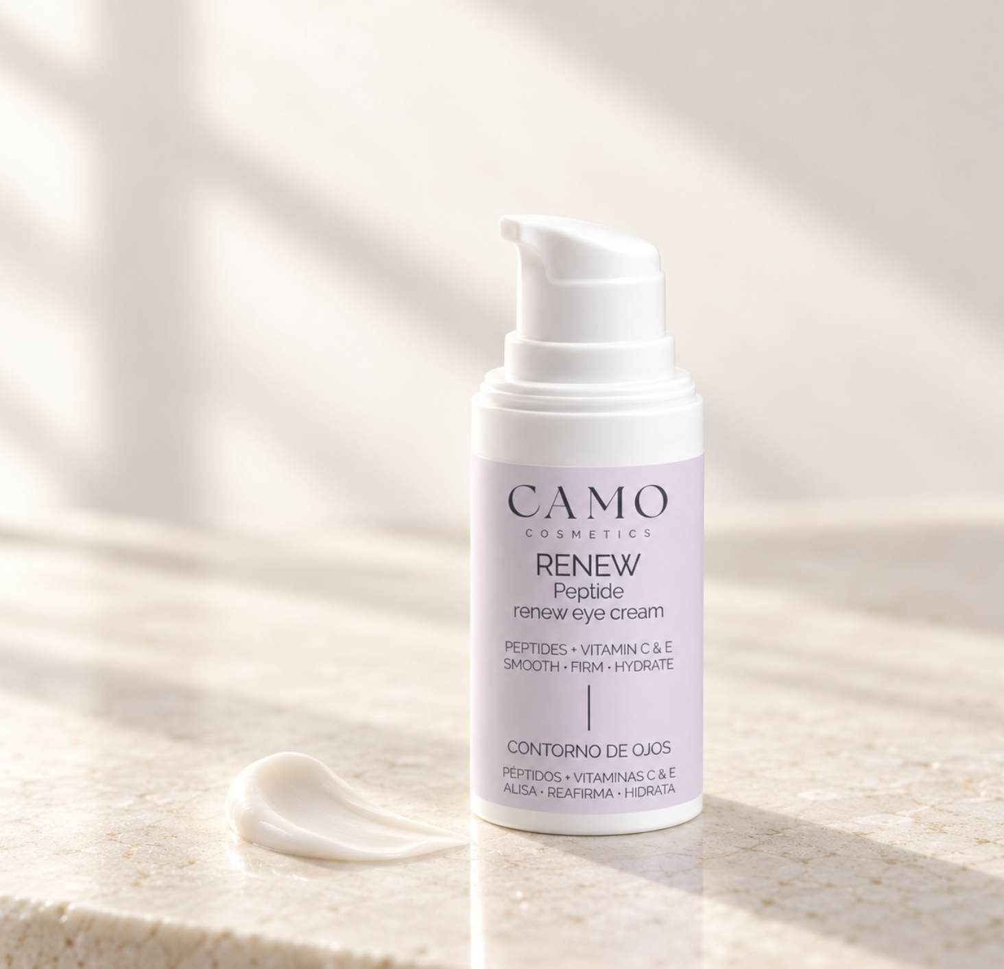 CAMO RENEW Peptide Renew Eye Cream – Contorno de Ojos con Péptidos, Vitamina C y E 15 ml - Imagen 3