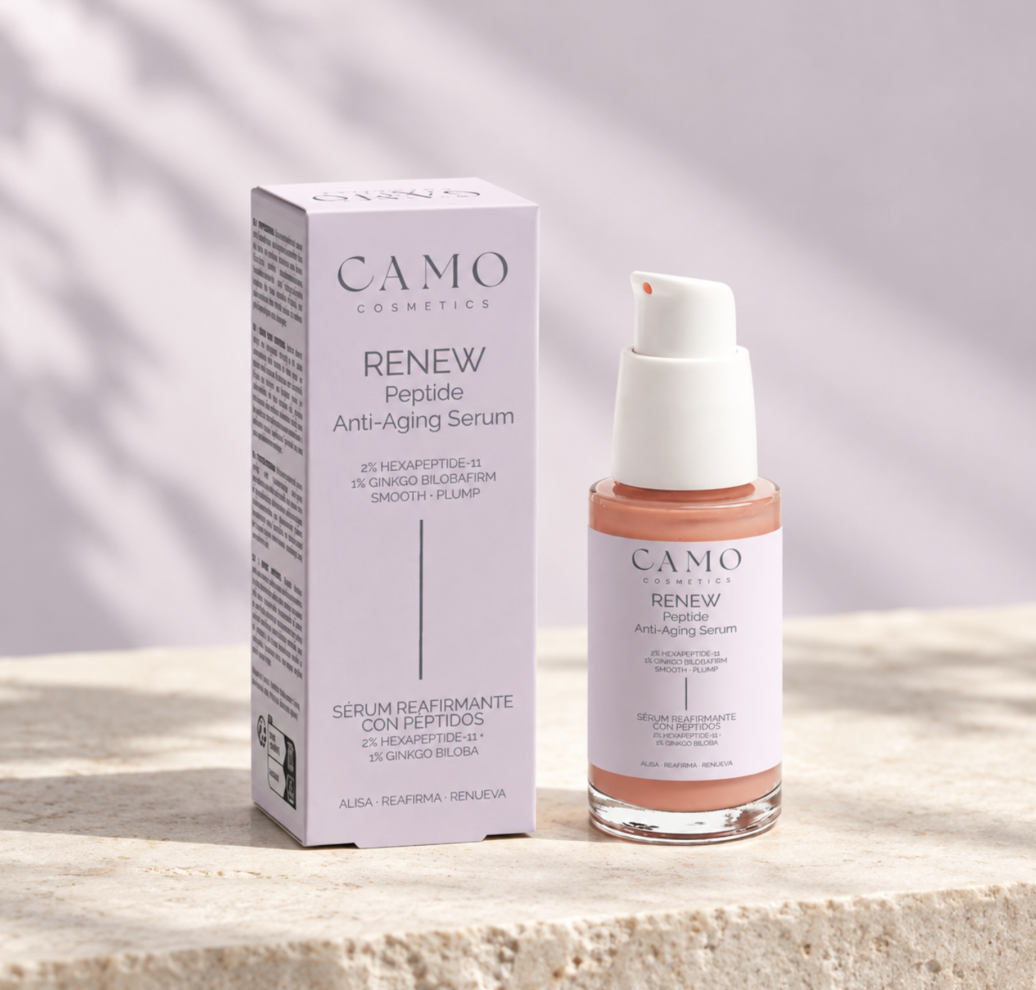 CAMO RENEW – Sérum Reafirmante con Péptidos y Ácido Hialurónico 30ml - Imagen 5
