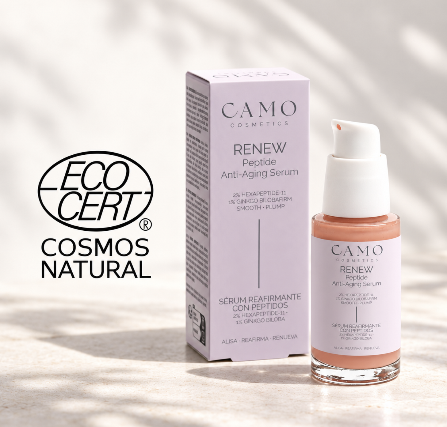 CAMO RENEW – Sérum Reafirmante con Péptidos y Ácido Hialurónico 30ml - Imagen 4