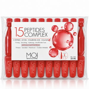 MOI 15 Peptides Complex – Ampollas Faciales Multi-Péptidos Reafirmantes 10 x 2 ml