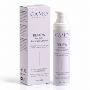 CAMO RENEW Crema Renovadora con Péptidos – Crema Facial con Péptidos y Ácido Hialurónico AM/PM 50 ml