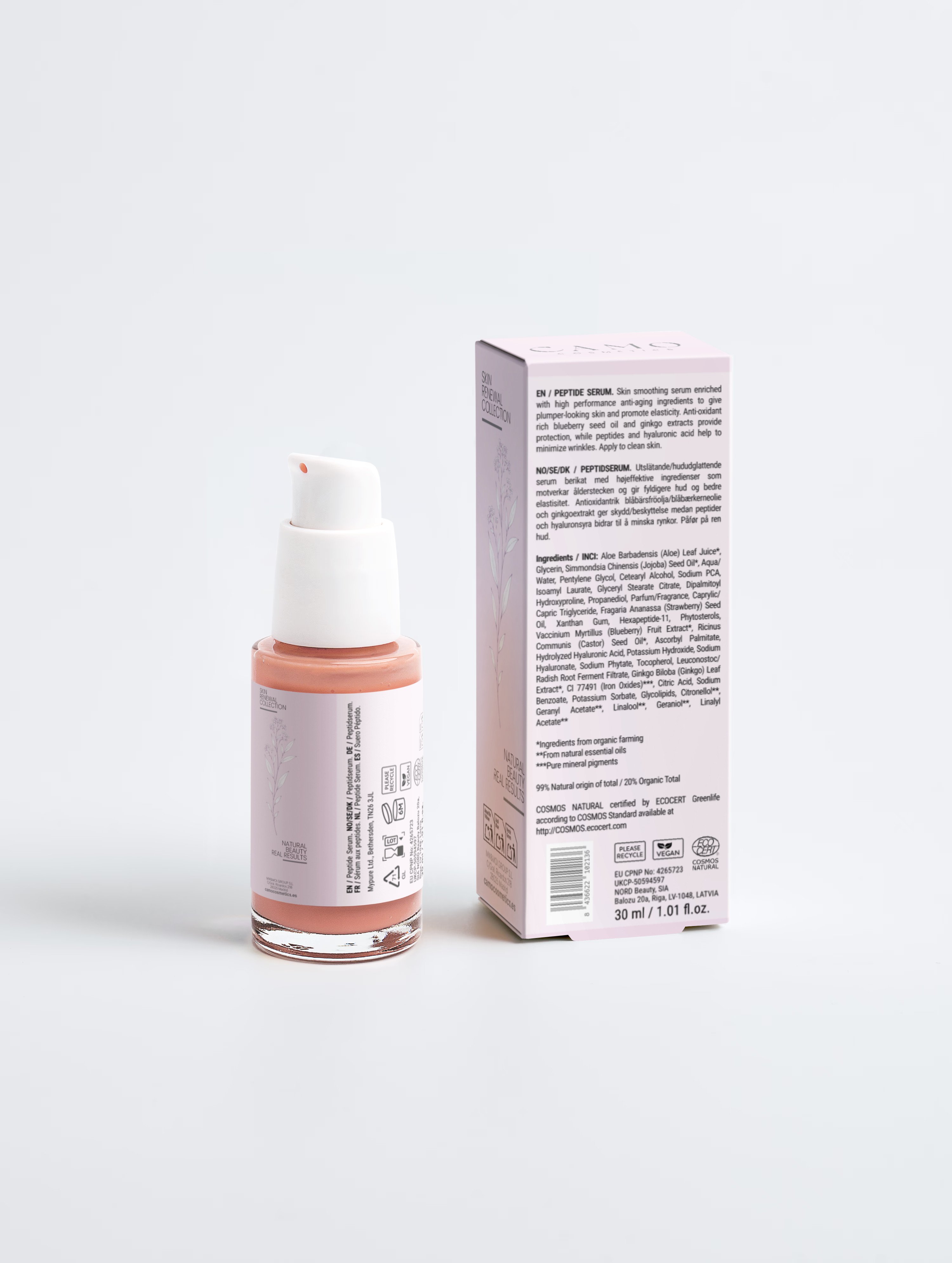 CAMO RENEW – Sérum Reafirmante con Péptidos y Ácido Hialurónico 30ml - Imagen 2